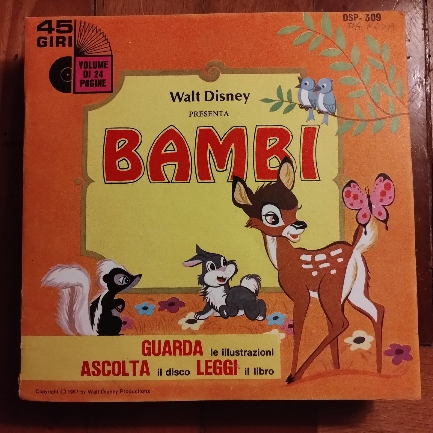 Walt Disney: Bambi - guarda, ascolta, leggi - con 45 giri