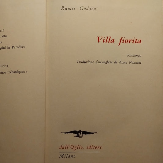 Villa fiorita, Rumer Godden, dall'Oglio ed.