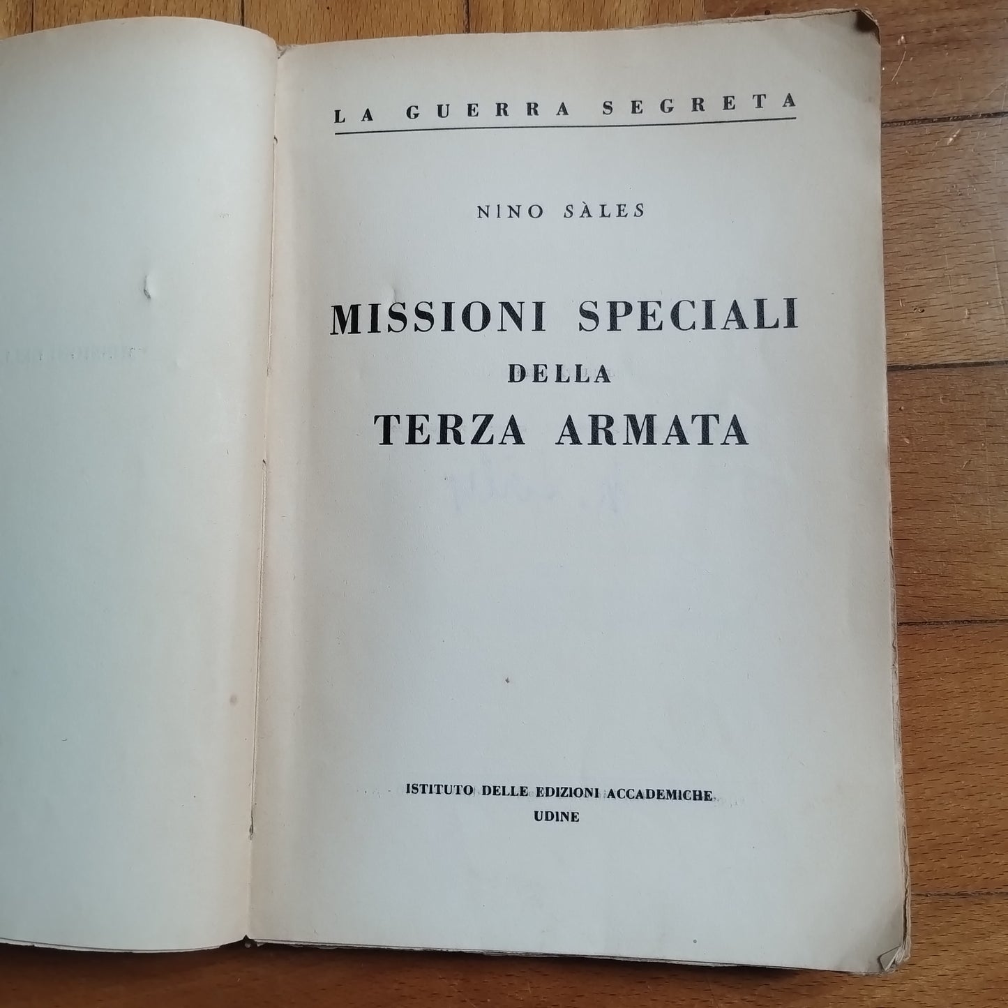 "Missioni speciali della Terza Armata" di Nino Sàles i.d.e.a.